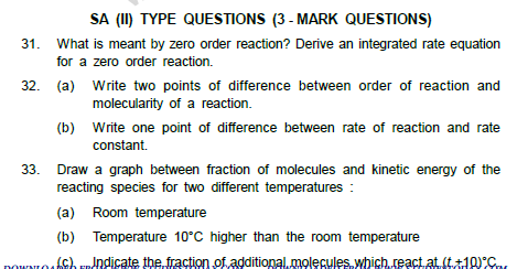 CBSE Class 12 Chemistry notes and questions for Chemical Kinetics Part C 6