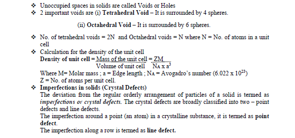 CBSE Class 12 Chemistry-Solid State 2
