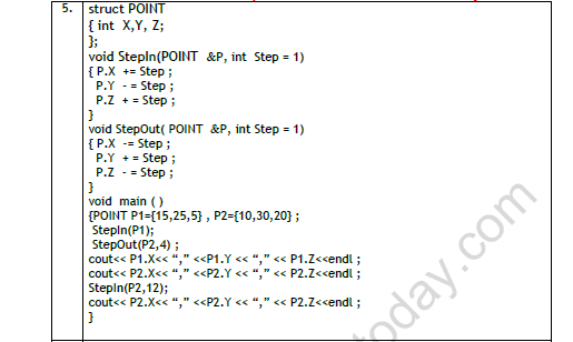 CBSE Class 12 Computer Science C++ Worksheet Set A 3