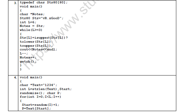 CBSE Class 12 Computer Science Pointers Worksheet 2