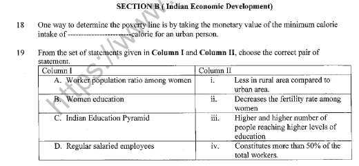 CBSE Class 12 Economics Sample Paper 2020 Set A Solved 5