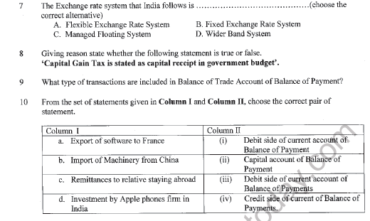 CBSE Class 12 Economics Sample Paper 2020 Set B Solved 2