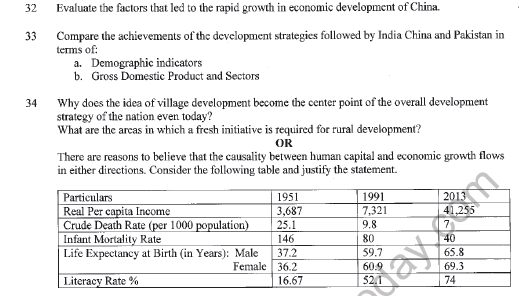 CBSE Class 12 Economics Sample Paper 2020 Set B Solved 8