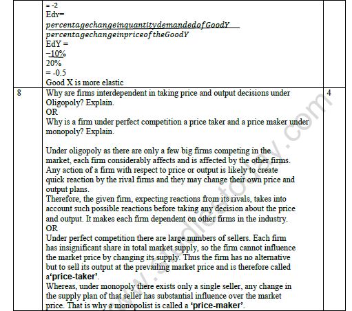 CBSE Class 12 Economics Sample Paper 2022 Set C Solved 4