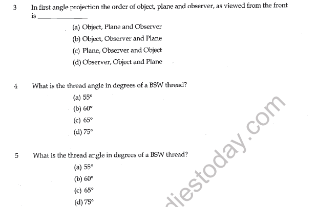 CBSE Class 12 Engineering Graphics Question Paper 2021 Set A Solved 2