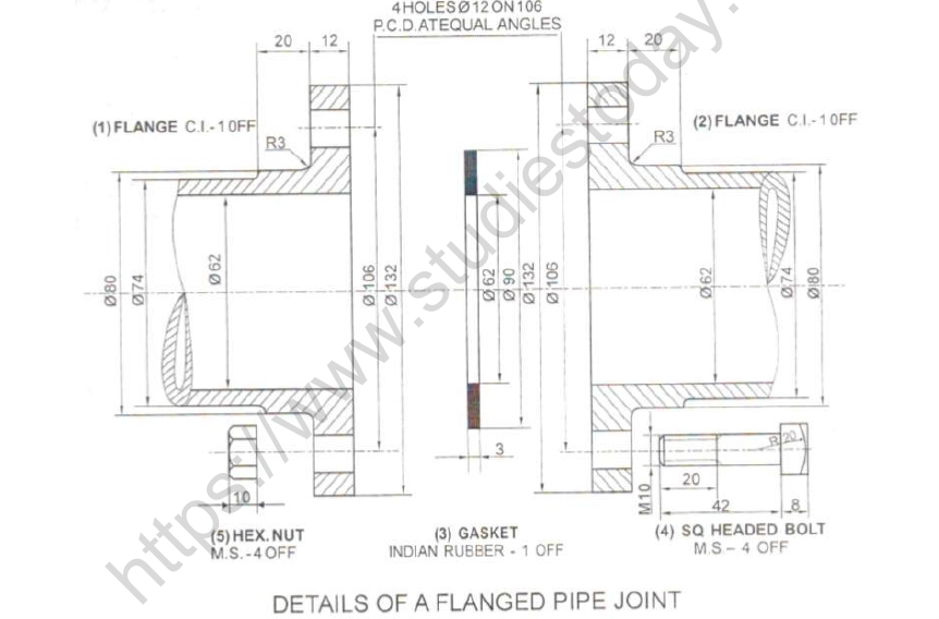 CBSE Class 12 Engineering Graphics Question Paper 2022 Set A Solved