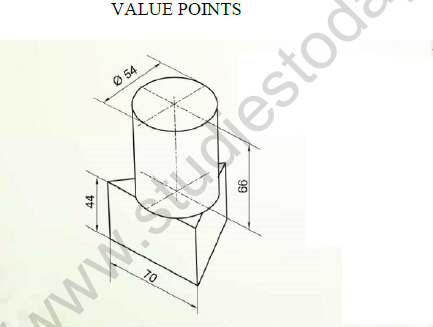 CBSE Class 12 Engineering Graphics Worksheet Set B Solved