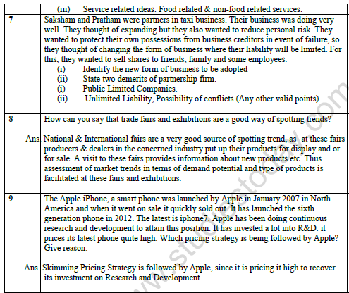 CBSE Class 12 Entrepreneurship Sample Paper 2022 Set A Solved 2