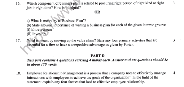 CBSE Class 12 Entrepreneurship Sample Paper 2022 Set B Solved 5