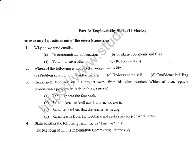 CBSE Class 12 Marketing Question Paper 2022 Set A Solved 1