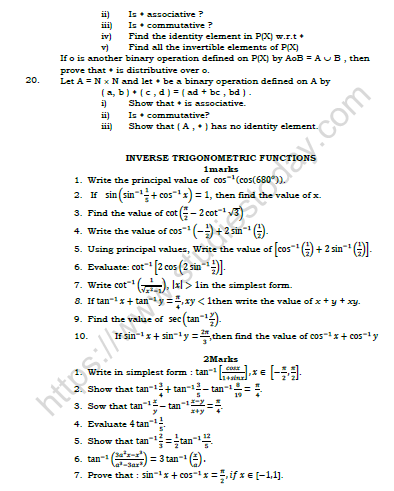 CBSE Class 12 Mathematics Question Bank 3