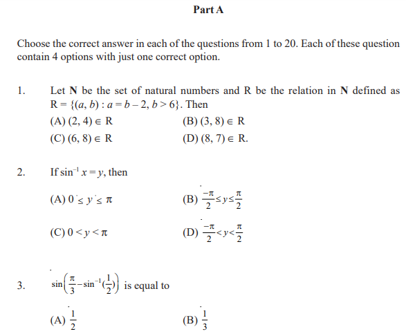 CBSE Class 12 Mathematics Sample Paper Set C