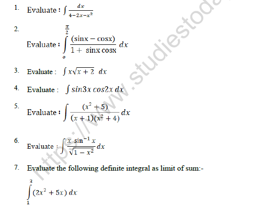 CBSE Class 12 Mathematics Worksheet Set B Solved 1