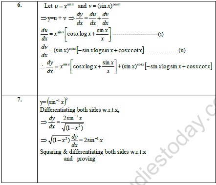 CBSE Class 12 Mathematics Worksheet Set G Solved 3