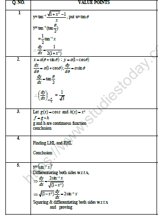 CBSE Class 12 Mathematics Worksheet Set I Solved 2