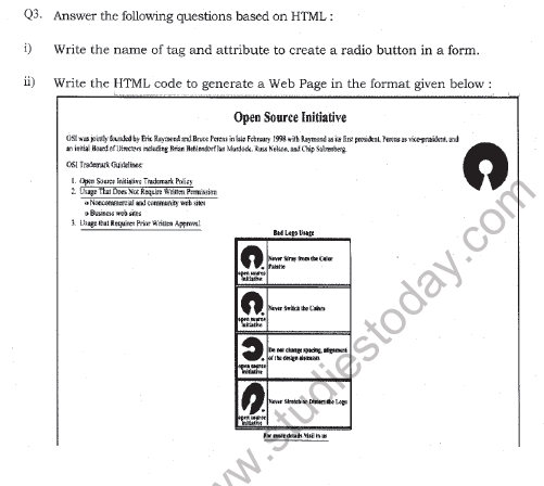 CBSE Class 12 Multimedia Web Tech Question Paper 2021 Set B 4