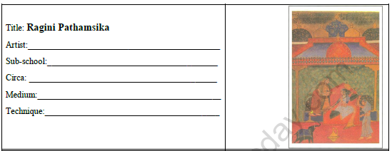 CBSE Class 12 Painting Ragini Pathamsika Worksheet 1