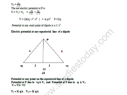 CBSE Class 12 Physics Electrostatic Potential And Capacitance Worksheet Set E 5