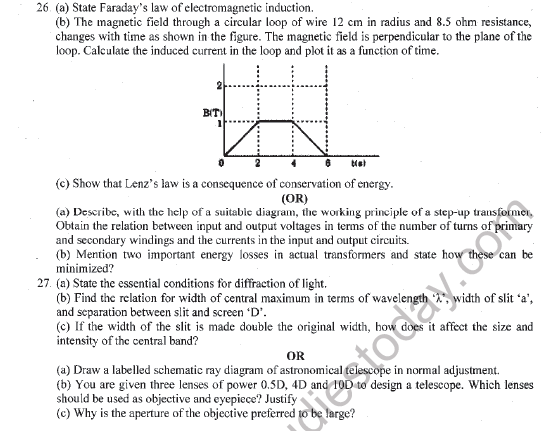 CBSE Class 12 Physics Question Paper 2022 Set D Solved 6
