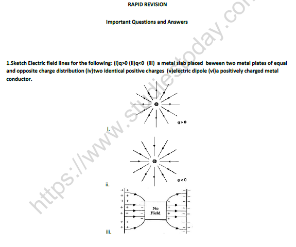 CBSE Class 12 Physics Rapid Revision Question Bank Set B 1