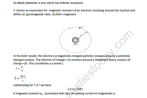 CBSE Class 12 Physics Worksheet Set D 5