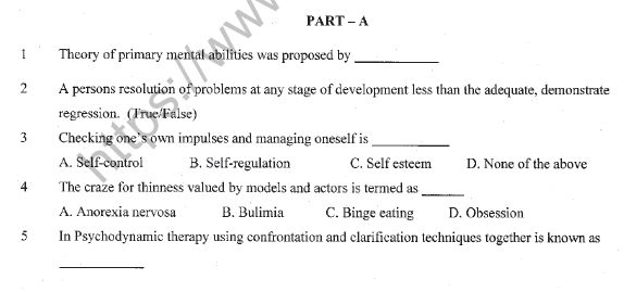 CBSE Class 12 Psychology Question Paper 2022 Set B Solved 1