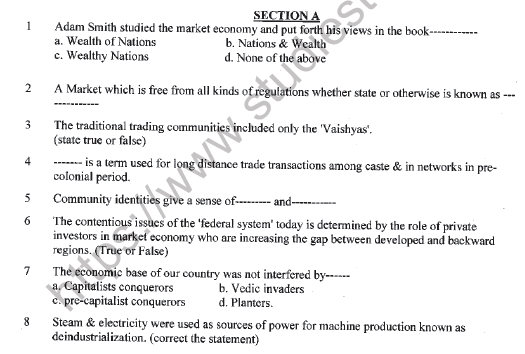 CBSE Class 12 Sociology Sample Paper 2021 Set C Solved 1