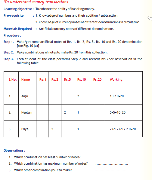 CBSE Class 3 Maths Activity 10