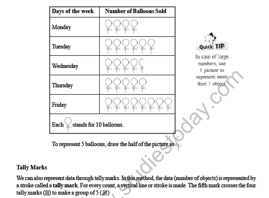 CBSE Class 3 Maths Data Handling Worksheet 5