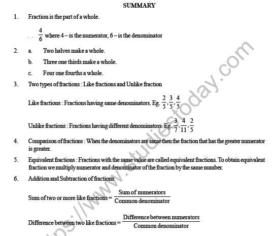 CBSE Class 3 Maths Fraction HOTs 3