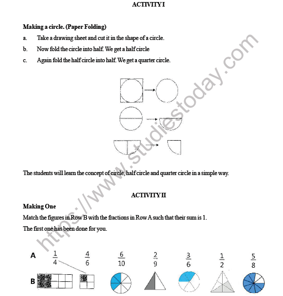 CBSE Class 3 Maths Fraction HOTs 5