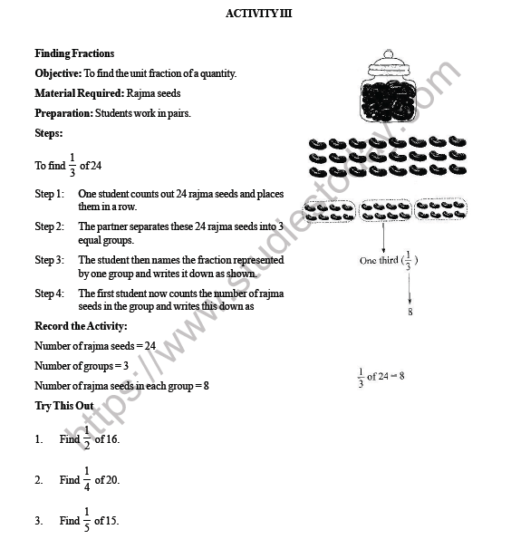 CBSE Class 3 Maths Fraction HOTs 6