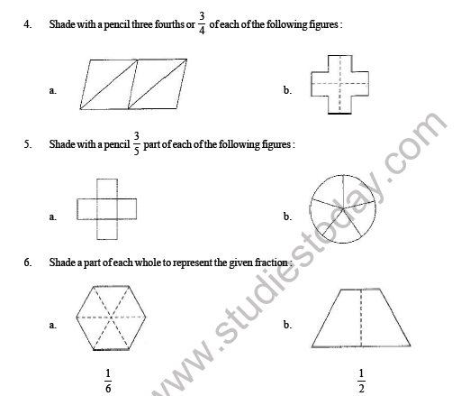 CBSE Class 3 Maths Fraction Question Bank 3