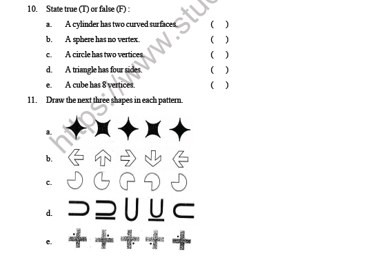 CBSE Class 3 Maths Geometry and Patterns Question Bank 3