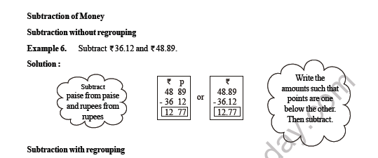 CBSE Class 3 Maths Money Worksheet 6