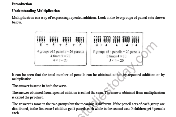 CBSE Class 3 Maths Multiplication Worksheet 2