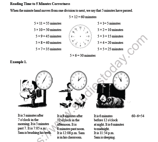 CBSE Class 3 Maths Time Worksheet 4