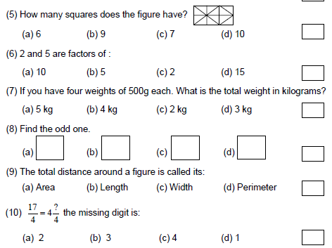 CBSE Class 4 General Knowledge Sample Paper Set E