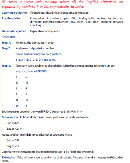 CBSE Class 4 Maths Activity 6