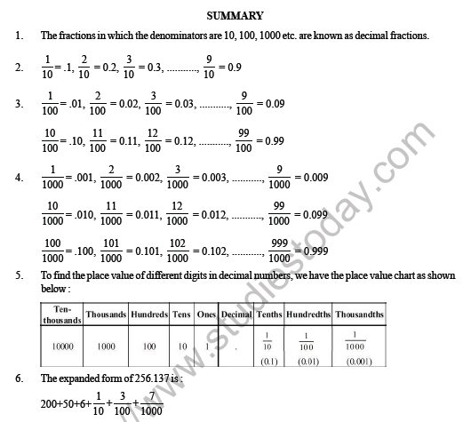 CBSE Class 4 Maths Decimals HOTs 3