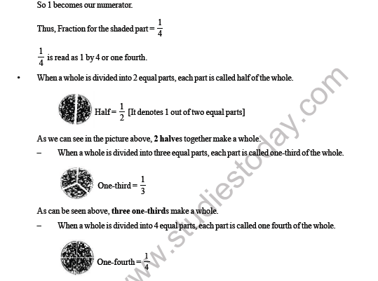CBSE Class 4 Maths Fractions Worksheet 3