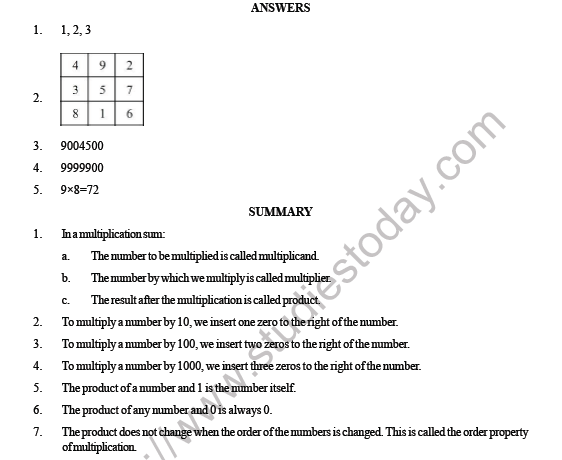 CBSE Class 4 Maths Multiplication Question Bank 5