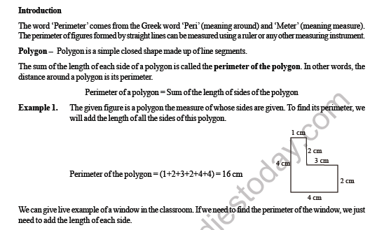 CBSE Class 4 Maths Perimeter and Area Worksheet 2