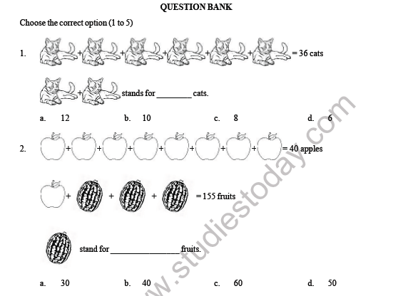 CBSE Class 4 Maths Pictography Question Bank 1