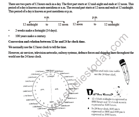 CBSE Class 4 Maths Time Worksheet 4
