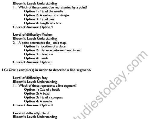 CBSE Class 6 Mathematics Basic Geometrical Worksheet Set A 3