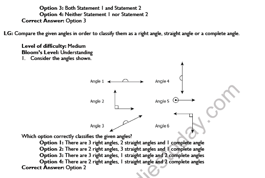 CBSE Class 6 Mathematics Understanding Elementary Shapes Worksheet Set A 3
