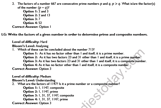 CBSE Class 6 Maths Playing with Numbers Worksheet Set A 3