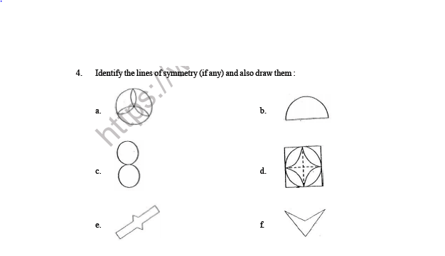 CBSE Class 6 Maths Symmetry Question Bank 2