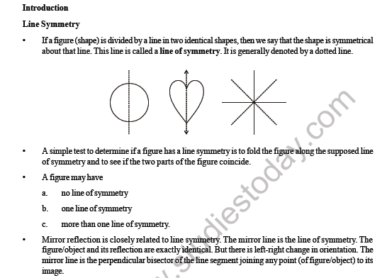 CBSE Class 6 Maths Symmetry Worksheet 3